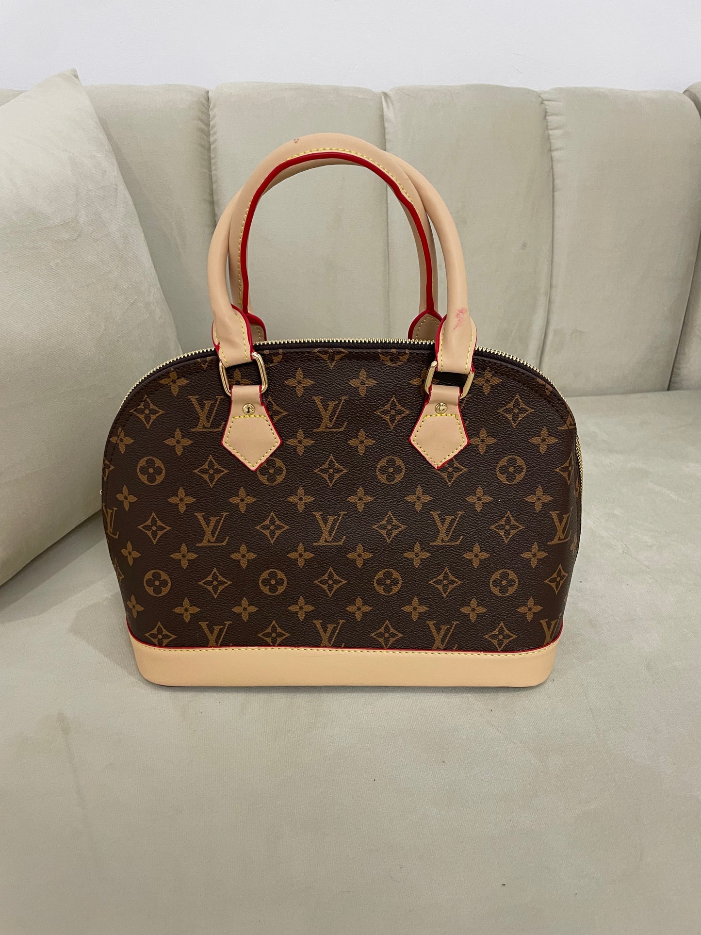 Louis Vuitton- Bolso Grande Marrón/Beige